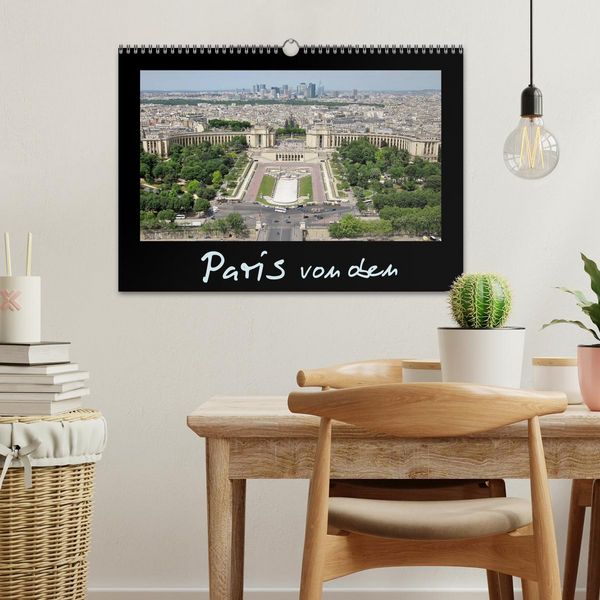 Produktbild: Paris von oben (Wandkalender 2026 DIN A3 quer), CALVENDO Monatskalender