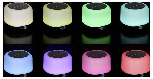 Produktbild: Brennenstuhl 1173740009 RGB GL 100 ASR LED Camping-Leuchte 340 lm akkubetrieben, solarbetrieben 0.41 kg Schwarz
