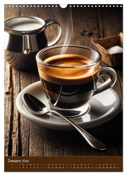 Produktbild: The Soul of Coffee - A Daily Ritual (Wall Calendar 2026 DIN A3 portrait), CALVENDO 12 Month Wall Calendar