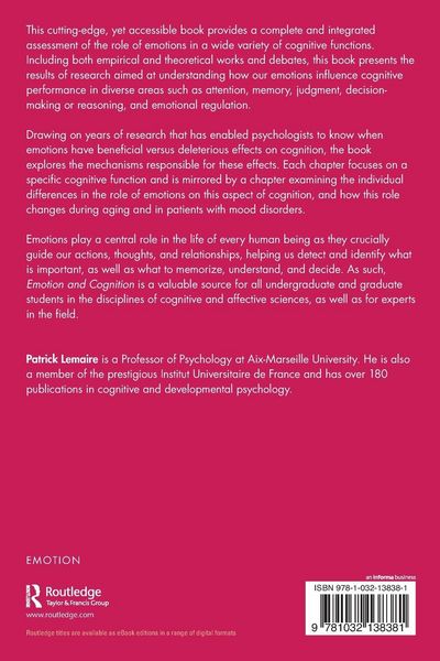 Produktbild: Emotion and Cognition
