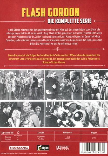 Produktbild: Flash Gordon - Die komplette Serie [4 DVDs]