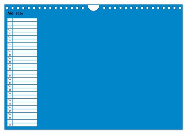 Produktbild: Bunter Bastelkalender (Wandkalender 2026 DIN A4 quer), CALVENDO Monatskalender