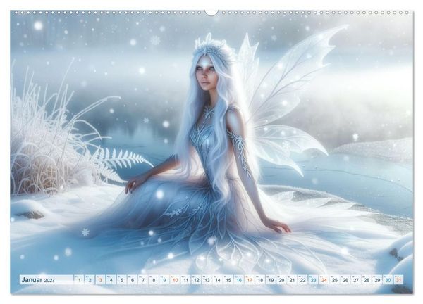 Produktbild: Das Jahr der Zauberwesen (hochwertiger Premium Wandkalender 2027 DIN A2 quer), Kunstdruck in Hochglanz