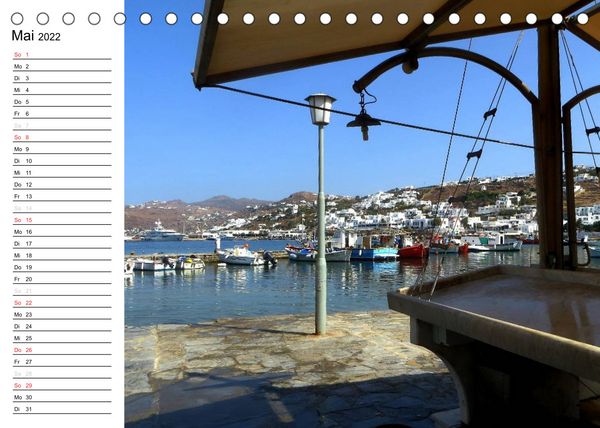 Produktbild: MYKONOS - Insel der Winde (Tischkalender 2022 DIN A5 quer)