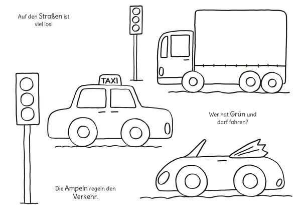 Produktbild: Ausmalbilder f&uuml;r Kita-Kinder: Mein erstes gro&szlig;es Malbuch: Fahrzeuge: Malen ab 3 Jahren