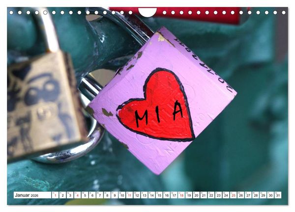 Produktbild: MIA - Namenskalender (Wandkalender 2026 DIN A4 quer), CALVENDO Monatskalender