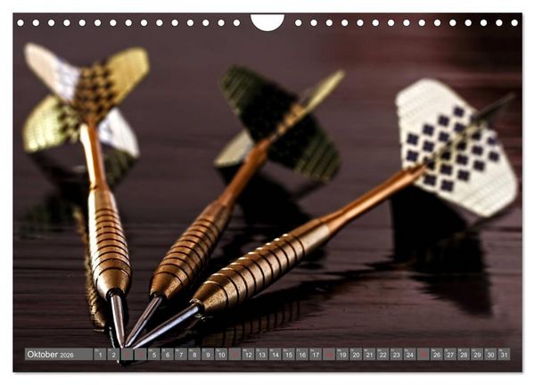 Produktbild: Darts. Konzentration - Sport - Spannung (Wandkalender 2026 DIN A4 quer), CALVENDO Monatskalender