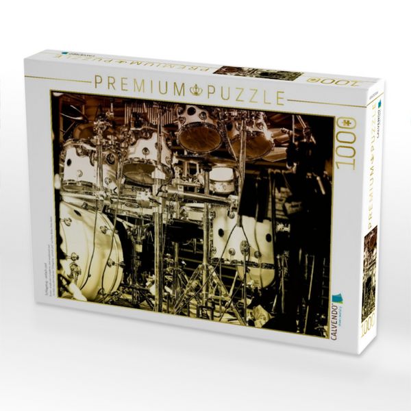 Produktbild: CALVENDO Puzzle Schlagzeug - einfach cool | 1000 Teile Lege-Gr&ouml;&szlig;e 64x48cm Foto-Puzzle f&uuml;r gl&uuml;ckliche Stunden