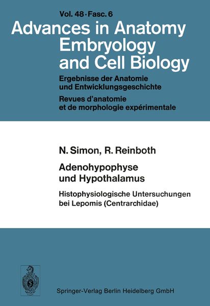 Produktbild: Adenohypophyse und Hypothalamus Histophysiologische Untersuchungen bei Lepomis (Centrarchidae)