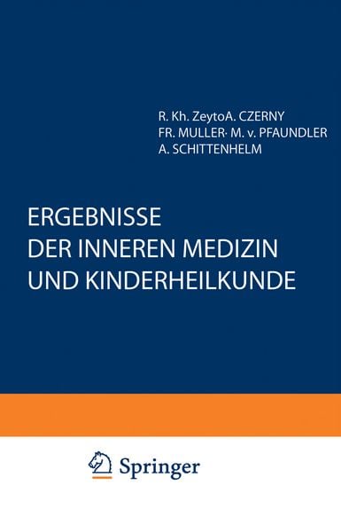 Produktbild: Ergebnisse der Inneren Medizin und Kinderheilkunde