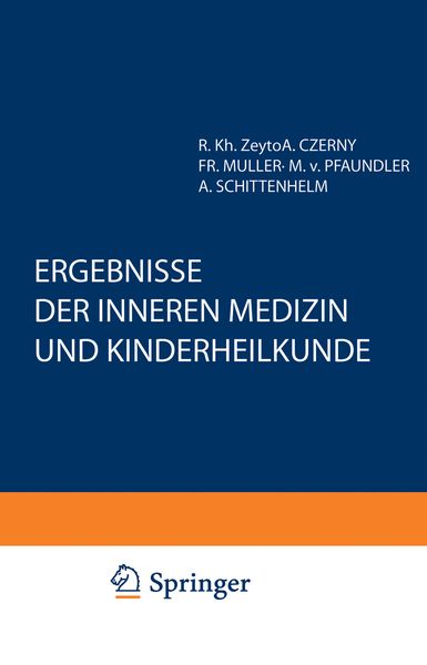 Produktbild: Ergebnisse der Inneren Medizin und Kinderheilkunde