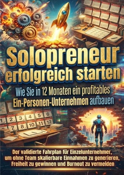 Solopreneur erfolgreich starten: Wie Sie in 12 Monaten ein profitables Ein-Personen-Unternehmen aufbauen, Taschenbuch von Tim Braun, Epubli,