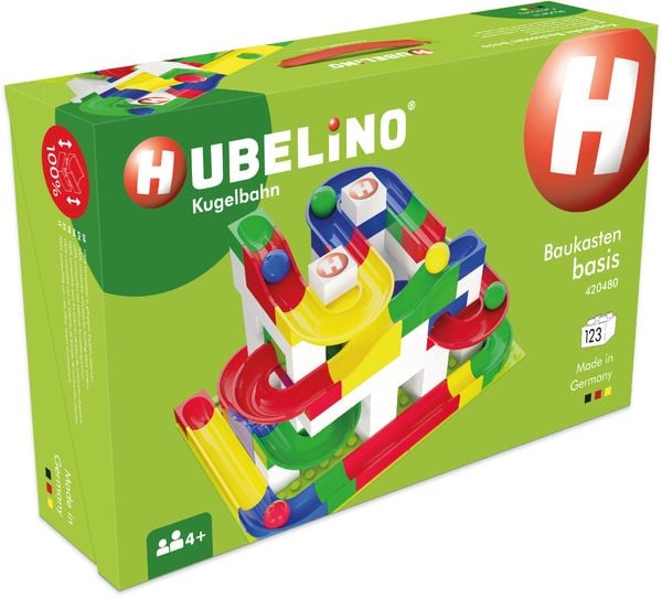 HUBELINO Kugelbahn Baukasten basis (123-teilig)