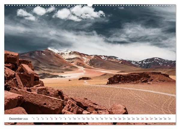 Produktbild: Chile - Die stille Kraft der Atacama (hochwertiger Premium Wandkalender 2026 DIN A2 quer), Kunstdruck in Hochglanz