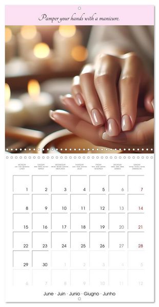 Produktbild: Your spa days at home - Creative AI ideas for home wellness (Wall Calendar 2026 12 &times; 12 Inch) CALVENDO 12 Month Wall Calendar