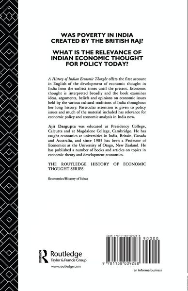 Produktbild: A History of Indian Economic Thought