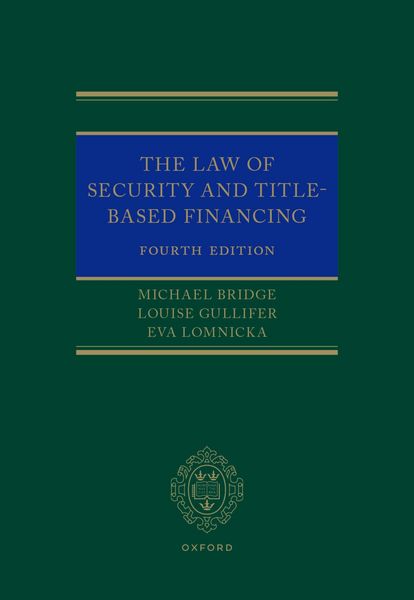 Produktbild: The Law of Security and Title-Based Financing