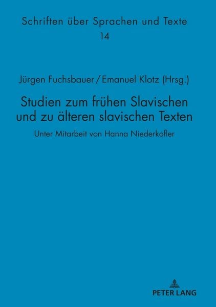 Produktbild: Studien zum fr&uuml;hen Slavischen und zu &auml;lteren slavischen Texten