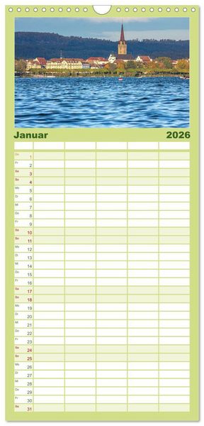 Produktbild: Familienplaner 2026 - Radolfzell am sch&ouml;nen Bodensee mit 5 Spalten (Wandkalender, 21 x 45 cm) CALVENDO