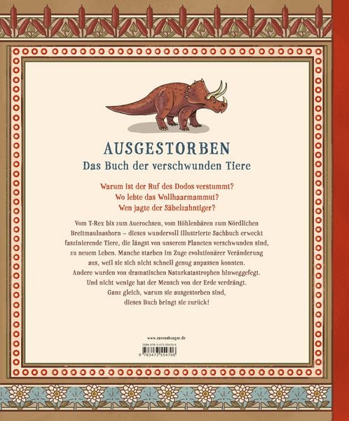 Produktbild: Ausgestorben - Das Buch der verschwundenen Tiere
