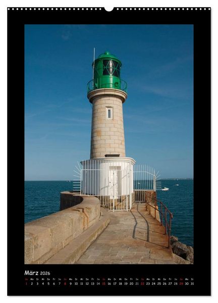 Produktbild: Leuchtt&uuml;rme Frankreich (hochwertiger Premium Wandkalender 2026 DIN A2 hoch), Kunstdruck in Hochglanz
