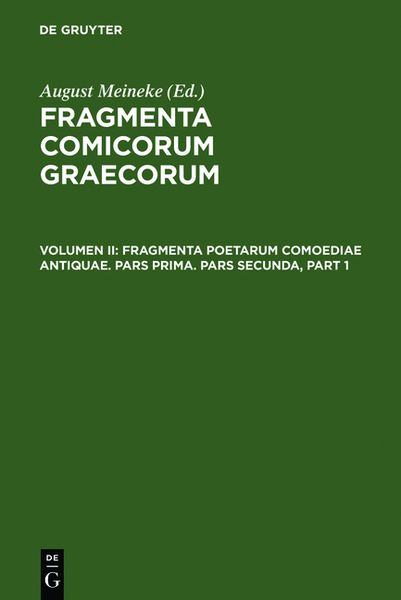 Produktbild: Fragmenta poetarum comoediae antiquae