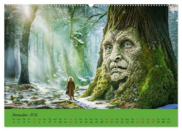 Produktbild: A strange forest In the lonely undergrowth (Wall Calendar 2026 DIN A2 landscape), CALVENDO 12 Month Wall Calendar