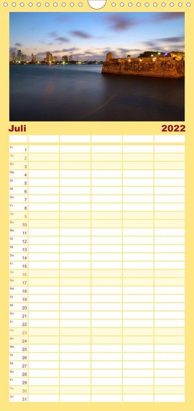 Produktbild: Familienplaner Photoreise durch Kolumbien (Wandkalender 2022 , 21 cm x 45 cm, hoch)
