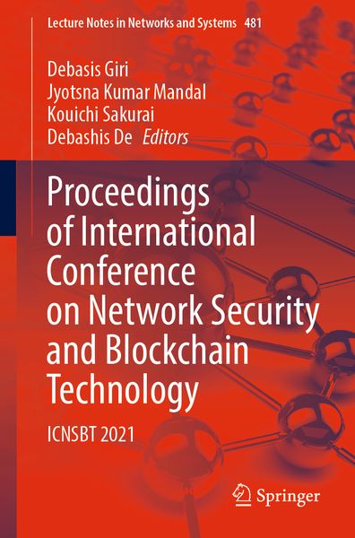 Produktbild: Proceedings of International Conference on Network Security and Blockchain Technology