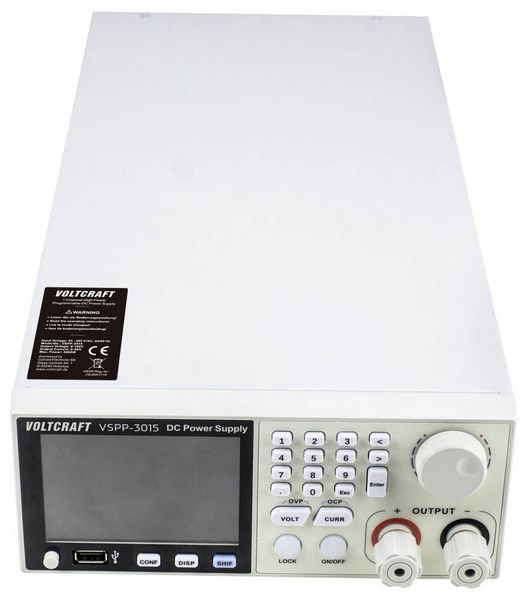 Produktbild: VOLTCRAFT VSPP-3015 Labornetzger&auml;t f&uuml;r Rackeinbau, einstellbar 0 - 150 V/DC 0 - 30A 3000W USB, LAN programmierbar, fernsteuerbar