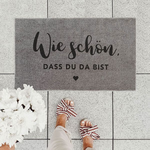 Produktbild: Waschbare Fu&szlig;matte Wie Sch&ouml;n Grau 75 x 45