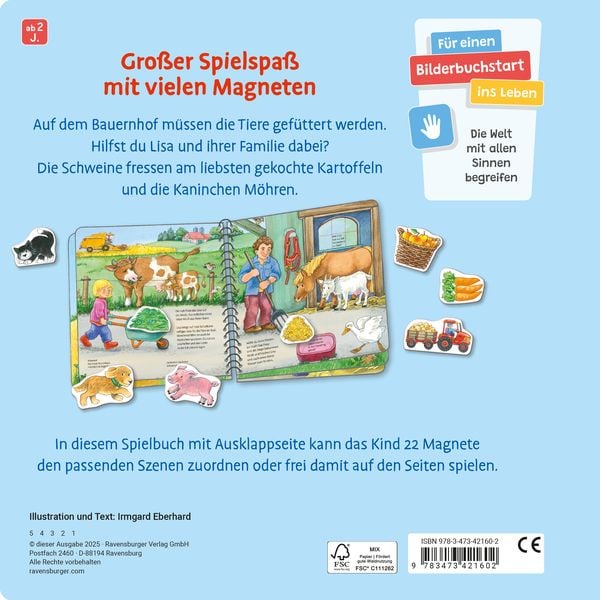 Produktbild: Mein gro&szlig;es Magnetbuch - Wer f&uuml;ttert wen?