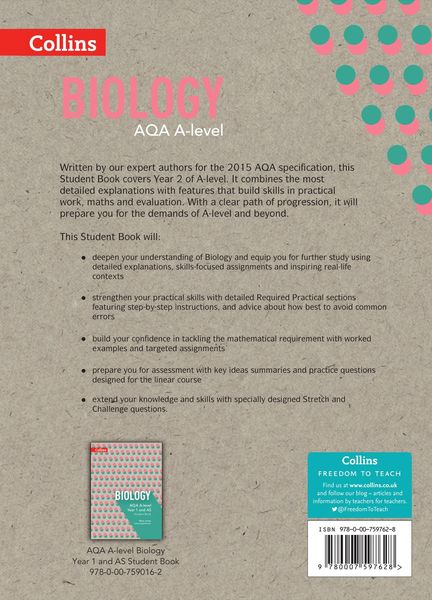 Produktbild: AQA A Level Biology Year 2 Student Book