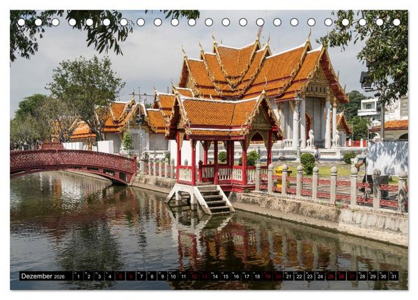 Produktbild: Bangkok - Thailand (Tischkalender 2026 DIN A5 quer), CALVENDO Monatskalender