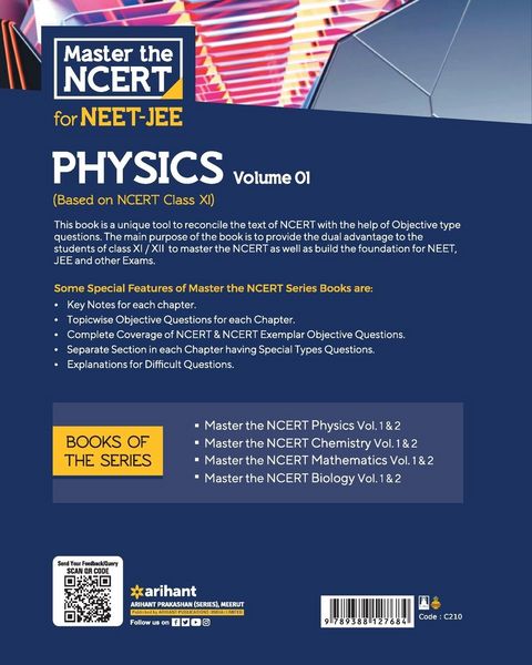 Produktbild: Master the NCERT for NEET and JEE Physics Vol 1