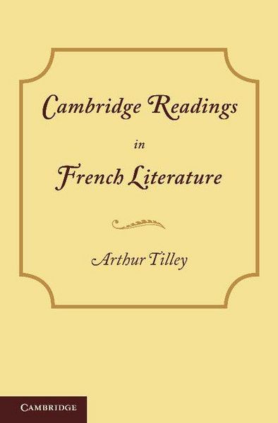 Produktbild: Cambridge Readings in French Literature