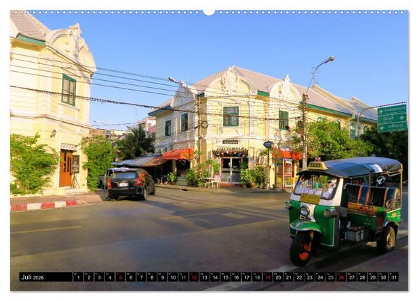 Produktbild: Bangkok: West trifft Fernost (Wandkalender 2026 DIN A2 quer), CALVENDO Monatskalender
