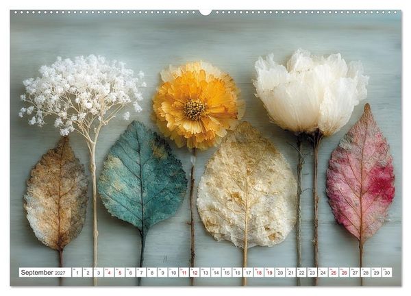 Produktbild: Blumen und Bl&auml;tter sind das sanfte L&auml;cheln der Natur. (Wandkalender 2027 DIN A2 quer), CALVENDO Monatskalender