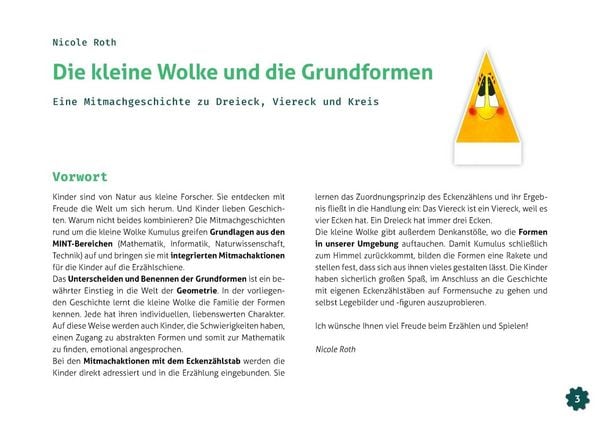 Produktbild: Die kleine Wolke und die Grundformen. Erz&auml;hlschienen-Figurenset