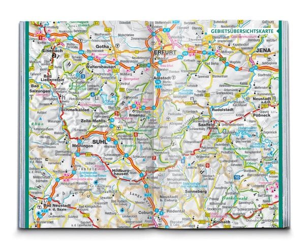 Produktbild: KOMPASS Wanderf&uuml;hrer Rennsteig, 10 Etappen