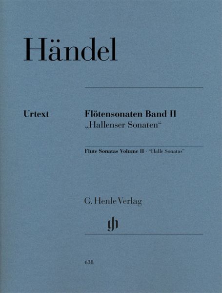 Produktbild: Georg Friedrich H&auml;ndel - Fl&ouml;tensonaten Band II, &bdquo;Hallenser Sonaten&ldquo;