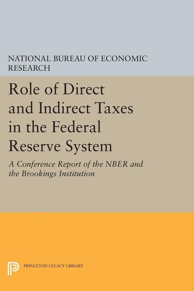 Produktbild: Role of Direct and Indirect Taxes in the Federal Reserve System