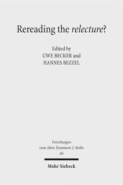 Produktbild: Rereading the relecture?