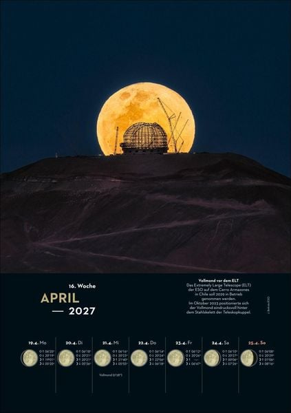 Produktbild: KOSMOS Himmelsjahr Wochen-Kulturkalender 2027 - Der Wandkalender f&uuml;r jede Woche