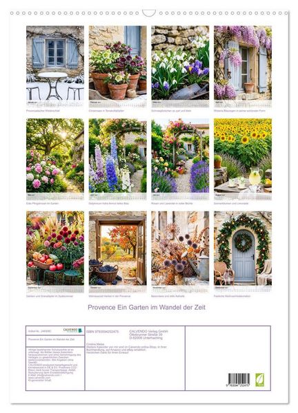 Produktbild: Provence Ein Garten im Wandel der Zeit (Wandkalender 2027 DIN A2 hoch), CALVENDO Monatskalender