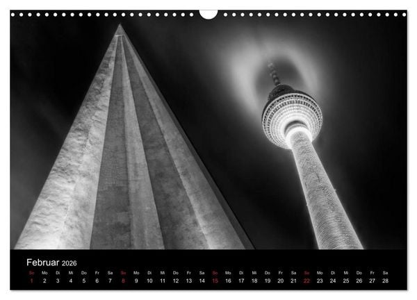 Produktbild: Berlin Monochrome (Wandkalender 2026 DIN A3 quer), CALVENDO Monatskalender