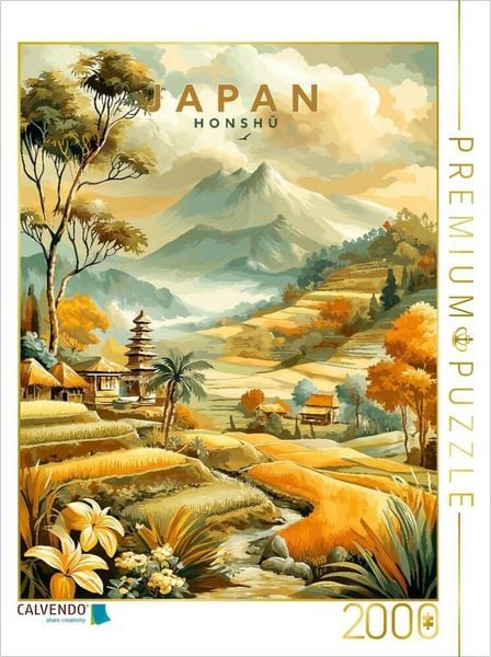 CALVENDO Puzzle Honshu - die gröüte Insel | 2000 Teile Lege-Größe 90x67cm Foto-Puzzle für glückliche Stunden