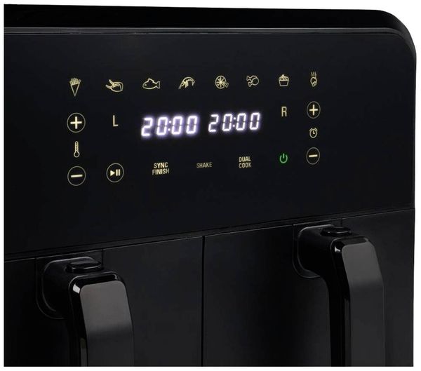 Produktbild: Princess Doppel-Fritteuse 8l 2400W mit Display Schwarz