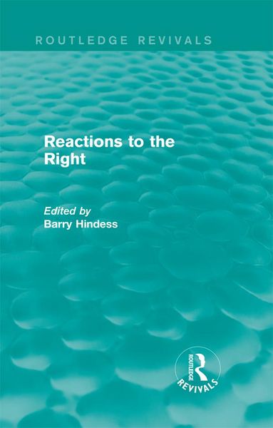 Produktbild: Routledge Revivals: Reactions to the Right (1990)