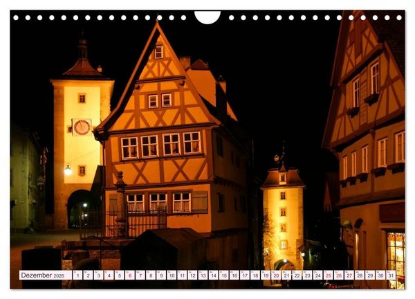 Produktbild: Romantisches Rothenburg ob der Tauber (Wandkalender 2026 DIN A4 quer), CALVENDO Monatskalender